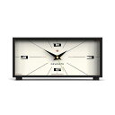 ニューゲート 置き時計 スクエア 四角 Newgate Thunderbird Mantel MAN/THUN201CK Mid-Century Modern Mantel Clock | Black & Cream