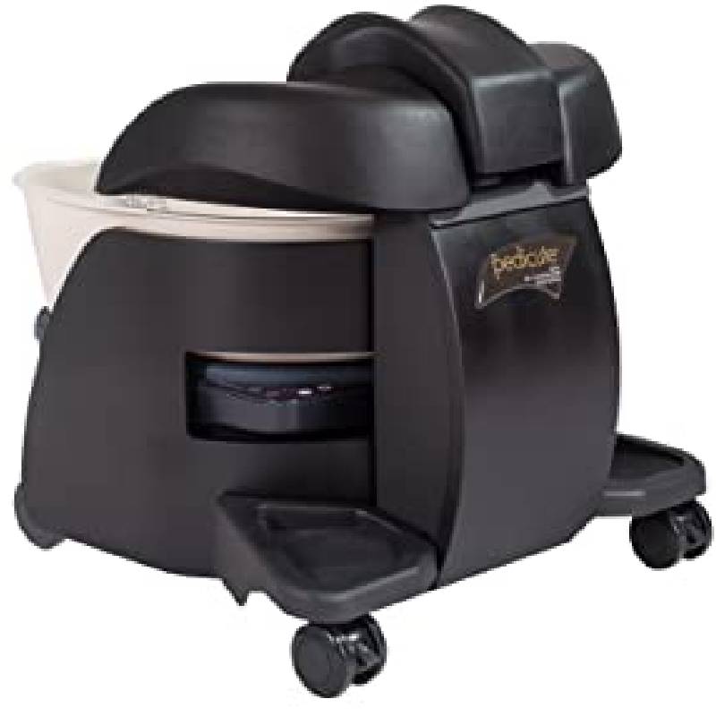 フットバス 足湯 スパ 連続体ペディキュート ブラックベイスン付き Continuum Pedicute Portable Massage Foot Spa Black Finish With Black Basin F511-11B 家電