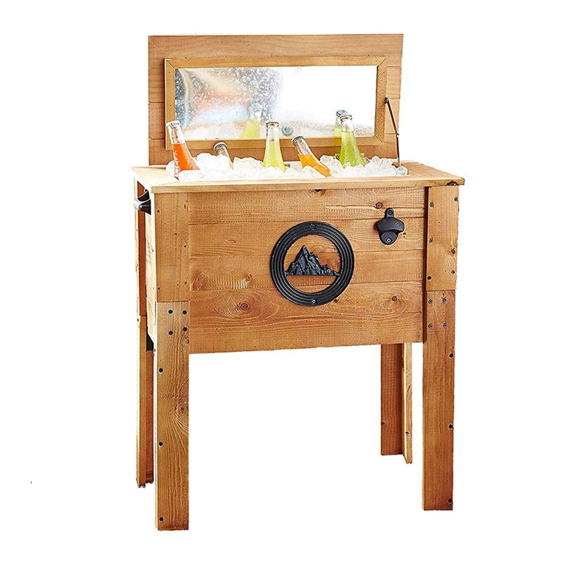  顼ܥå Х ٥ ʪ 䤿  ȴ 42L Rustic Outdoor Beverage Cooler for Patio