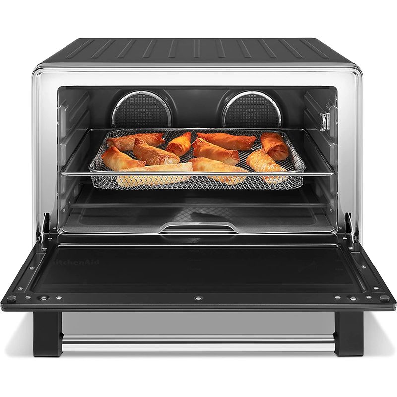デュアルコンベクション デジタル オーブン 28L プローブ付 ブラック キッチンエイド KitchenAid Dual Convection Countertop Oven with Air Fry and Temperature Probe - KCO224BM 家電 3