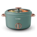 電気鍋 2.5L ポータブル 両手鍋 Hytric Electric Hot Pot, 2.5L Portable Electric Skillet with ...