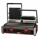 パニーニメーカー 業務品質 プロ仕様 3500W ダブル プレス グリル 波型 Winco EPG-2 Double Commercial Panini Pre...