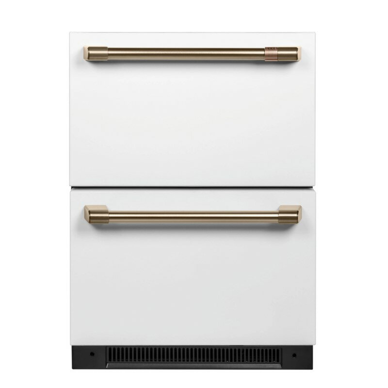 ① 161L o A_[JE^[ XeX JtFCafe 24 Inch Built-In Dual Drawers Refrigerator with 5.7 Cu. Ft. Capacity CDE06RP4NW2 Ɠd ysz