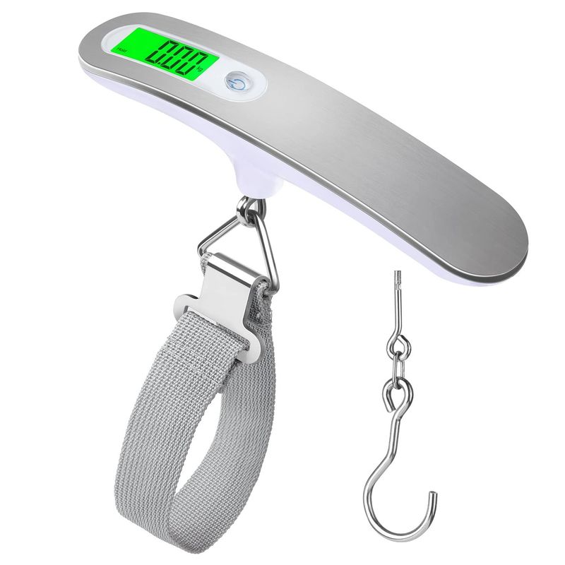 デジタル ラゲッジスケール スーツケース 手荷物 測定 Luggage Scale High Precision Luggage Weight Scale Portable Suitcase Scale Digital Handheld Electronic 110 Lb/ 50Kg Digital Hanging Scale for Travel with Hook