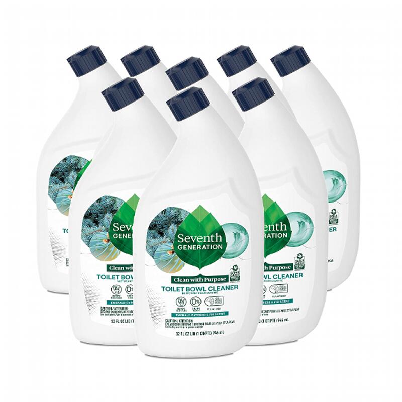 トイレ用クリーナー セブンスジェネレーション 946ml 8本セット Seventh Generation Toilet Bowl Cleaner, Emerald Cypress and Fir Scent, 32 Fl Oz (Pack of 8) (Packaging May Vary)