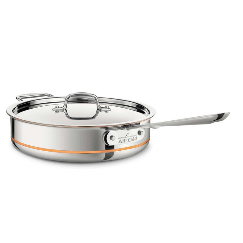 I[Nbh \e[p 2.8L t^t 5w  Rbp[RA All-Clad Copper Core 5-ply Bonded Cookware, Saute Pan with lid, 3 quart 6403 SS