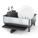 食器水切り ディッシュラック コンパクト 指紋防止 ステンレス コップ キッチン シンプルヒューマン simplehuman Kitchen Compact S...