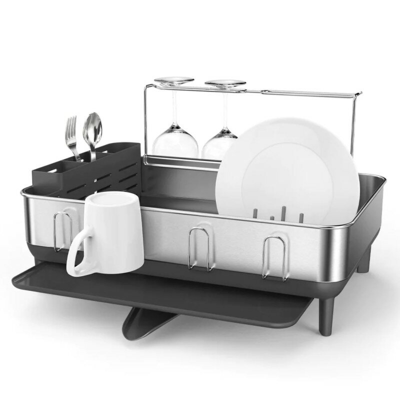 食器水切り ディッシュラック スタンダード 指紋防止 ステンレス コップ キッチン シンプルヒューマン ..