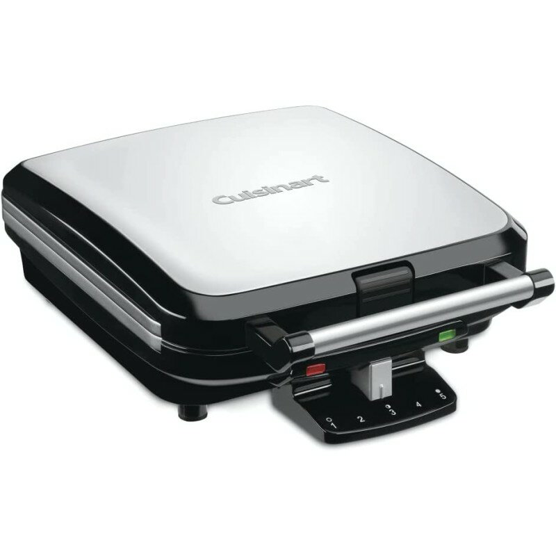 家庭用 クイジナート ベルギー 家庭用ワッフルメーカー 4枚焼き Cuisinart WAF-150 4-Slice Belgian Waffle Maker, Stainless Steel 家電