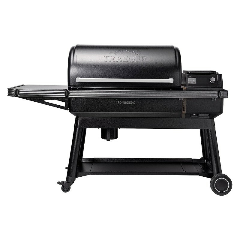 ペレットグリル 燻製機 トレガー アイロンウッド XL デジタル スモーカー キャスター付 Traeger Ironwood XL Wood Pellet Grill and Smoker Black 家電【代引不可】