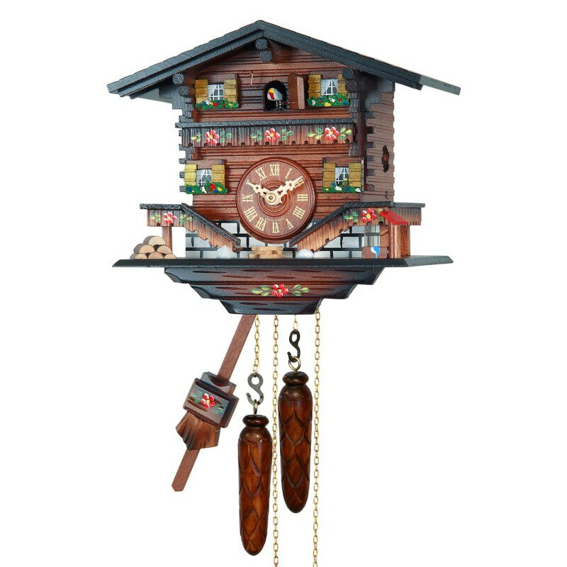 からくり時計 ドイツ製 鳩時計 カッコウ時計 Alexander Taron Engstler Battery-operated Cuckoo Clock - Full Size 422QM