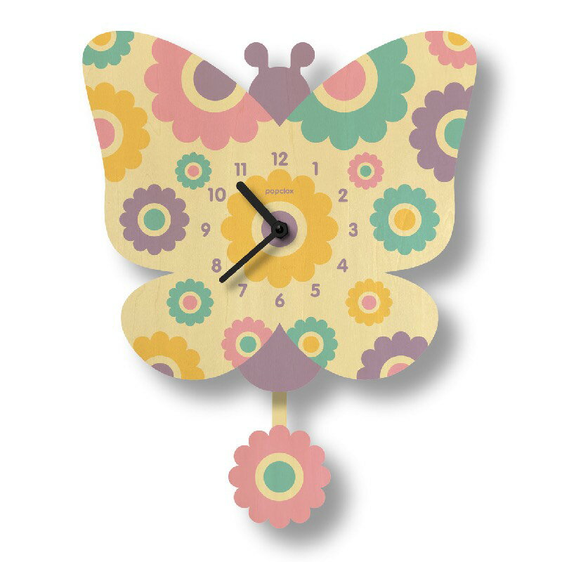 륯å Хե饤  å   ɳݤ  ࡼ Modern Moose butterfly pendulum clock
