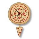 ウォールクロック ピザタイム 木製 ウッド 振り子 時計 壁掛け モダン ムース Modern Moose pizza time pendulum clock