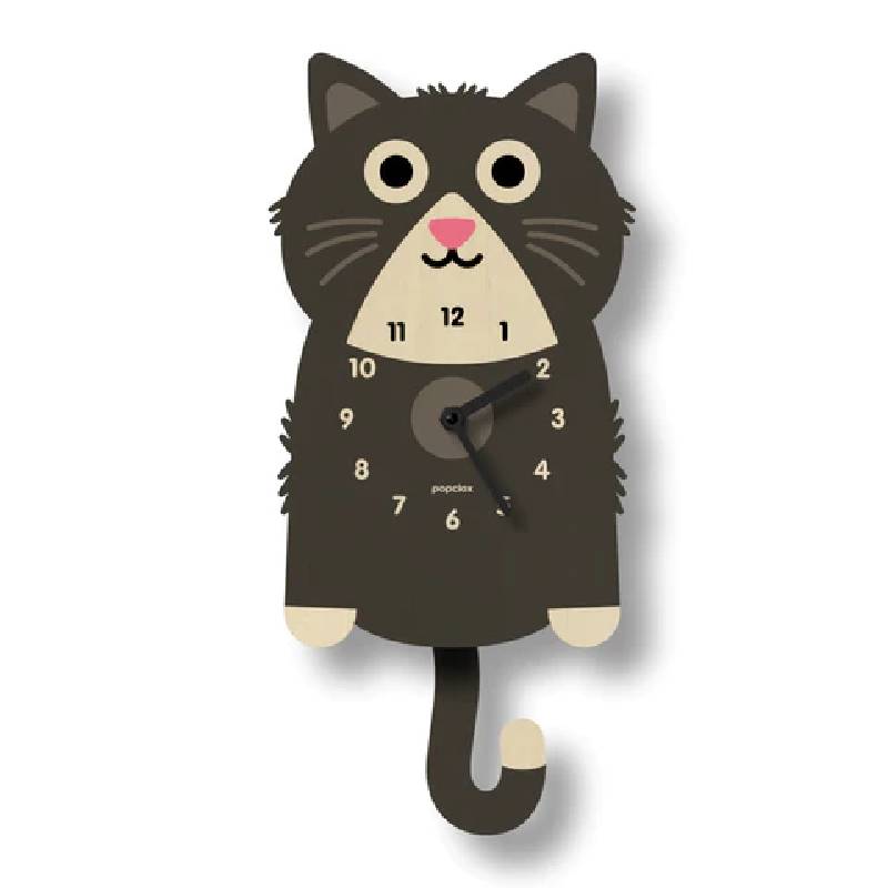 EH[NbN qL ؐ Ebh Uq v Ǌ| _ [X Modern Moose kitten pendulum clock