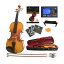 バイオリン 4/4 フルサイズ ハードケース付 Mendini by Cecilio Violin Instrument MV400 Size 4/4 Acoustic Violin with Bow, Case, Tuner, Metronome & Extra Strings, Kids & Beginner Violin, Maple Varnish, Full Size Violin