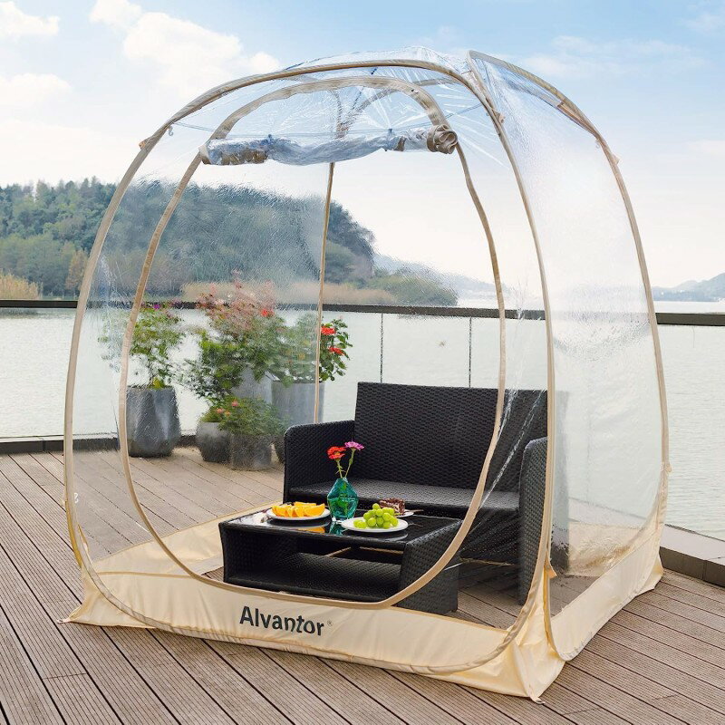 バブルテント 透明 クリア ポップアップ スクリーンテント インスタント ガゼボ Alvantor Bubble Tent Pop Up Gazebos Outdoor Camping Tent Canopy Patented