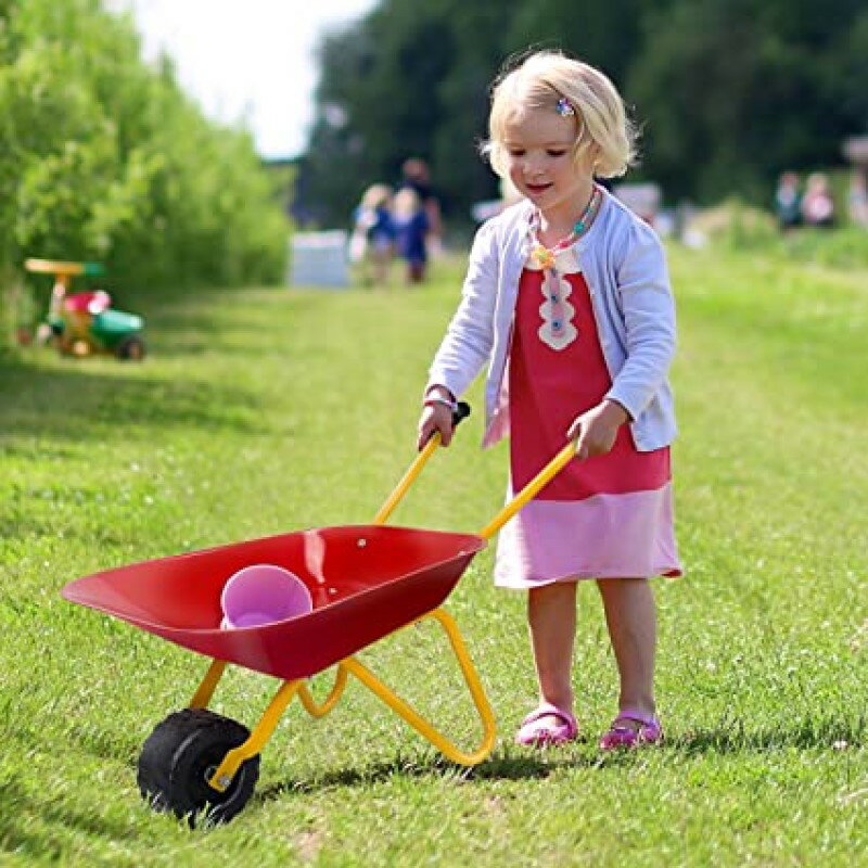 コストゾンキッズ 手押し車 玩具カート ガーデンカートCostzon Kids Wheelbarrow, ...