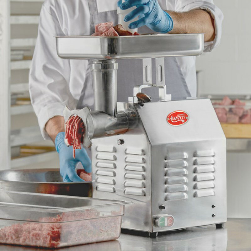 ミートグラインダー 業務品質 電動挽肉機 ミンチ 1馬力 Avantco MG12 #12 Meat Grinder-110V, 1 hp 177MG12 家電