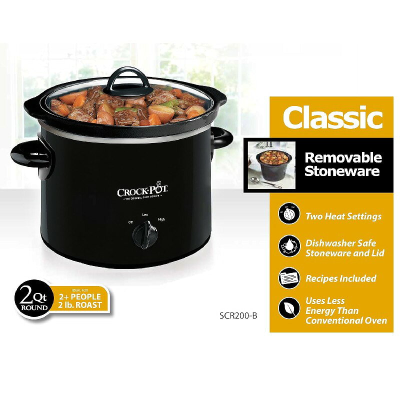 スロークッカー 1.9L クロックポット グルメ鍋 ラウンド型 丸型 Crock-Pot Small 2...