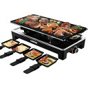 NbgO BBQO&`[YNbg o[VumXeBbNv[g 8pht CUSIMAX Raclette Grill Electric Grill Table Portable 2 in 1 with Adjustable temperature control Ɠd