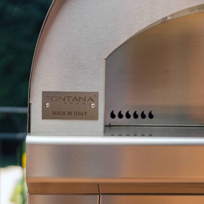 �ԥ������֥� ������ �žƤ� �����ȥɥ� Fontana Forni Margherita Wood Fired Pizza Oven and Cart