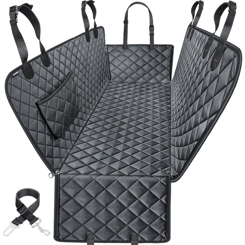 樂天商城 - ペット用 カーシートカバー ハンモック 防水 高耐久 犬 お出かけ 車 URPOWER Dog Car Seat Cover for Pets 100% Waterproof Seat Cover Hammock 600D Heavy Duty Scratch Proof Nonslip Durable Soft Back Seat Covers for Cars Trucks and SUVs
