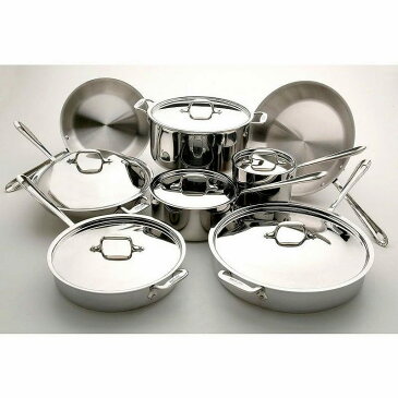 オールクラッド ステンレス フライパン 鍋 14点セット All-Clad Stainless 14-Piece Cookware Set 501716