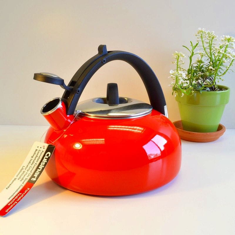 再再販 笛吹きケトル おしゃれ クイジナート ホーロー 赤 Ih対応 Cuisinart Peak 2 Qt Tea Kettle Red Ctk Eos2r アルファエスパス米国店 Paulmarkgroup Com