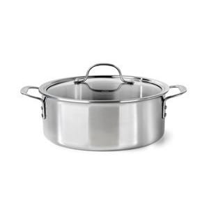 ダッチオーブン 両手鍋 4.7L ステンレス 3層 カルファロン Calphalon Tri-Ply Stainless Steel Cookware, Dutch Oven, 5-quart