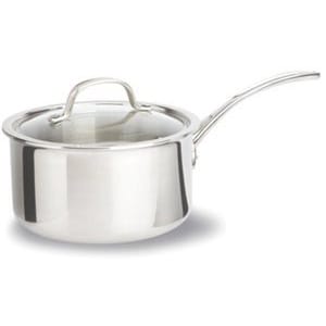 樂天商城 - カルファロン 2.3L ソースパン・フタ付片手鍋 Calphalon Tri-Ply Stainless Steel Sauce Pan with Cover 2-1/2-Quart 1767982