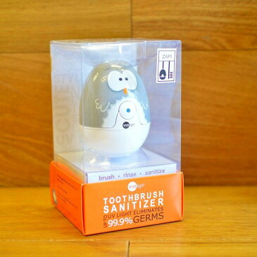 ザピ キャラクター 歯ブラシ紫外線除菌器 フクロウ ZAPI UV Character Toothbrush Sanitizer Owl