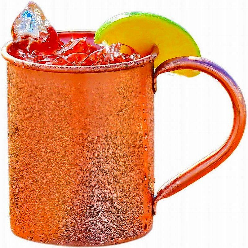 ピュアコッパ— モスコミュール 銅 マグ 約470ml 100% Copper Mug for Moscow Mule - Solid Pure Copper 16oz