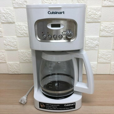 【訳あり】クイジナートコーヒーメーカー 12カップ タイマー付 ホワイト Cuisinart DCC-1100 12-Cup Programmable Coffeemaker 家電