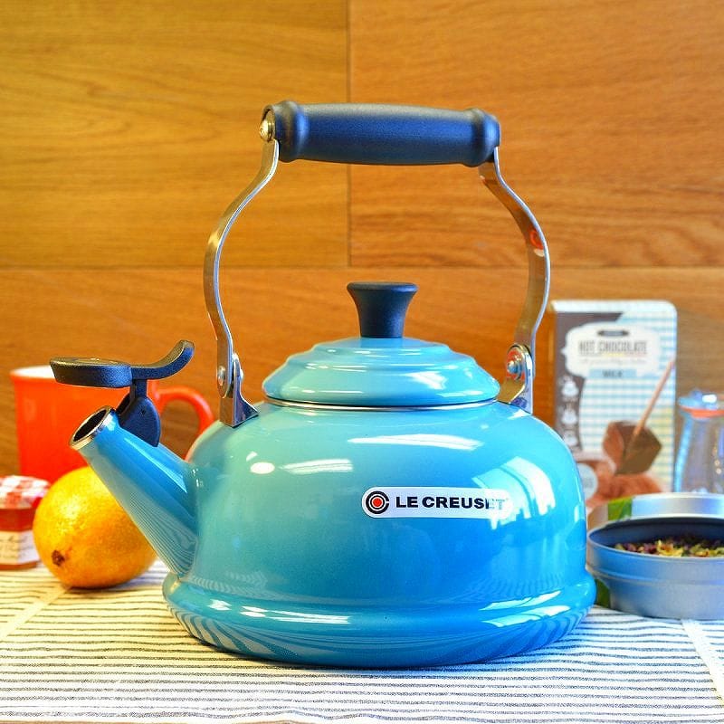 ルクルーゼ クラシック 笛吹きケトル やかん カリビアンブルー 青 1.6L IH対応 Le Creuset 1.7-Qt Enamel on Steel Classic Whistling Teakettle Caribbean Q3101-17