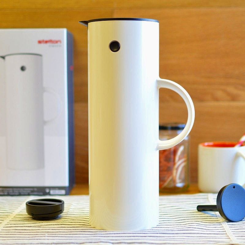 ステルトン クラシックジャグ バキュームジャグ 水差し 水筒 北欧 ホワイト 白 1L Stelton Vacuum Jug, 1 Liter White 960