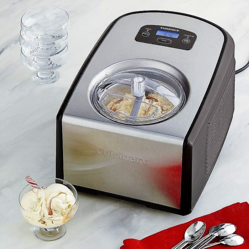 【レンタル4泊5日】【クレジットカード決済のみ】アイスクリームメーカー クイジナート ジェラート コンプレッサー内臓 Cuisinart ICE-100 Ice Cream Maker フローズンヨーグルト【レシピ付】【日本語説明書付】