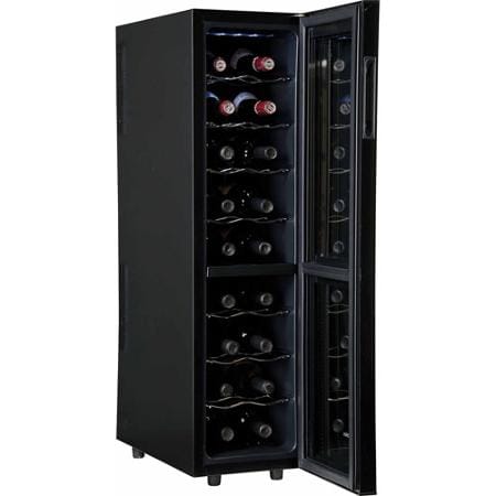 ハイアール ワインセラー 18ボトルHaier 18-Bottle Dual Zone Curved Door with Smoked Glass Wine Cellar 家電