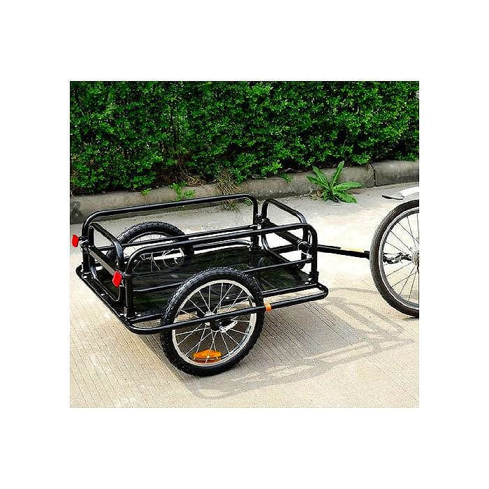 自転車用トレーラー 貨物 サイクルトレーラー Aosom Wanderer Bicycle Bike Cargo / Luggage Trailer 【組立要】【代引不可】