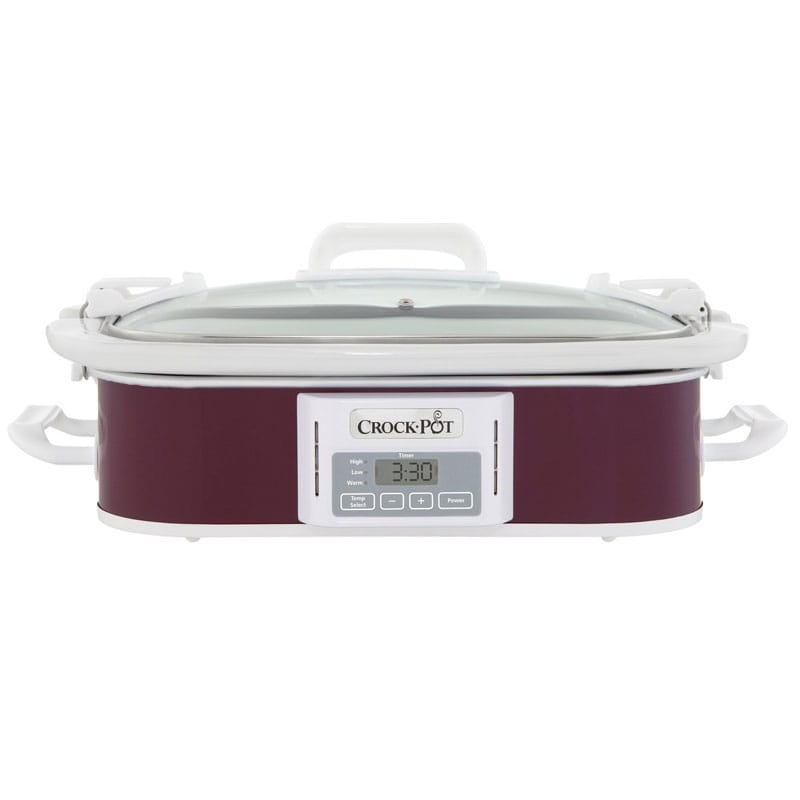 クロックポット スロークッカー 約3L 深紫 Crockpot SCCPCCP350-CR Slow Cooker, 3.5 quart, Plum 家電