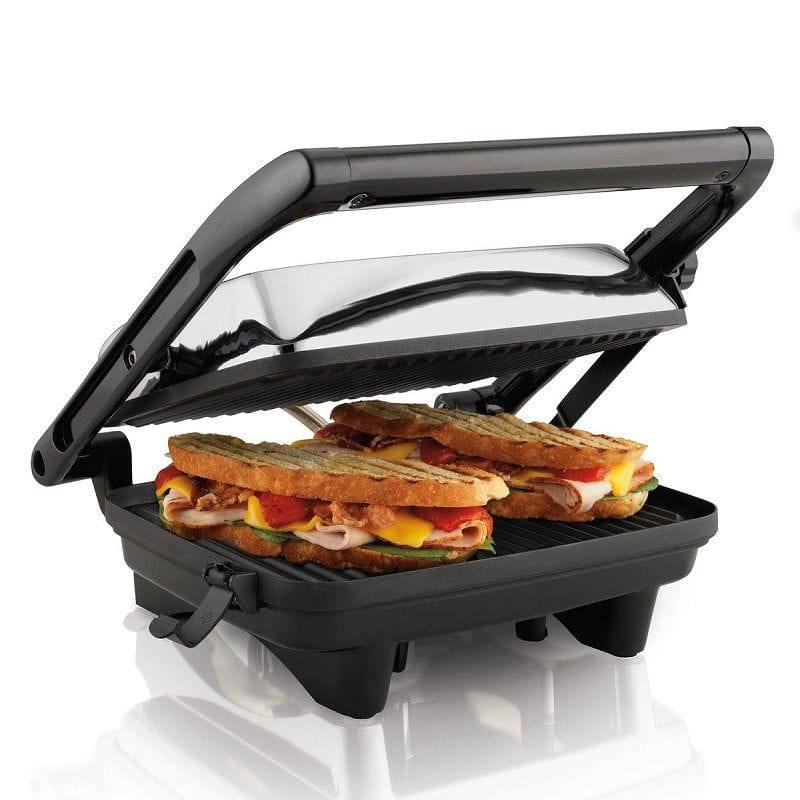 ハミルトンビーチ パニーニメーカー 鉄板サイズ 20x30cm Hamilton Beach 25460 Panini Press Gourmet Sandwich Maker 家電