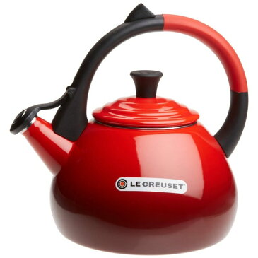 ルクルーゼ ウーロン 笛吹きケトル やかん チェリー レッド 1.5L IH対応 Le Creuset Enameled Steel 1.6 Quart Oolong Tea Kettle, Cerise (Cherry Red)