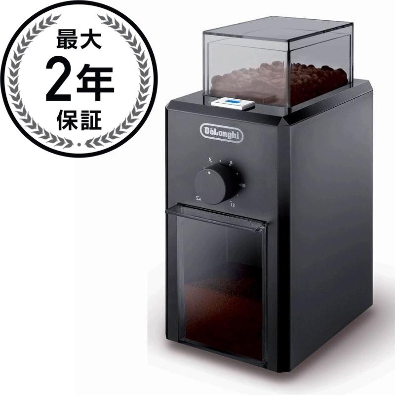 デロンギ 電動コーヒーグリンダー 豆挽き ブラック DeLonghi KG79 Electric 12-Cup Burr Grinder, Black