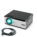 ミニプロジェクター 最大130インチ Crenova XPE470 Mini LED Video Projector Office Projector Outdoor/Indoor Home Projector Support 1080P via USB Drive TV Laptop Game Android Smartphone iPad iPhone for Home Cinema Theater ¨C Black