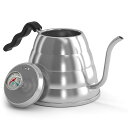 コーヒーゲーター ドリップケトル ステンレス 温度計付 グースネック POUR OVER Coffee Kettle 1L Stop Burning Your Beans - THERMOMETER Built-in by Coffee Gator