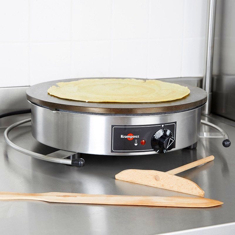 業務品質 クレープメーカー 直径40cm クランプーズ社 Krampouz CEBIR4 16 Inch Crepe Maker Griddle【日本語説明書付】 家電