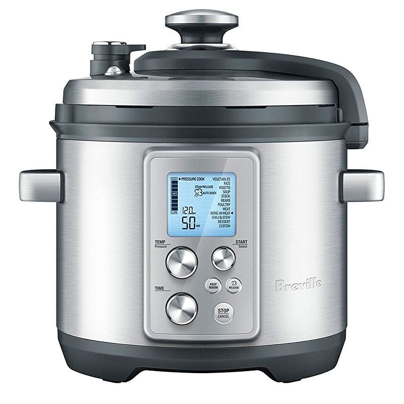 ブレビル プレッシャークッカー 圧力鍋 4.2L Breville BPR700BSS The Fast Slow Pro, 6 Quart, Silver