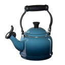 ルクルーゼ デミケトル マリン ブルー 1.1L Le Creuset Enamel-on-Steel Demi 1-1/4-Quart Teakettle Marine