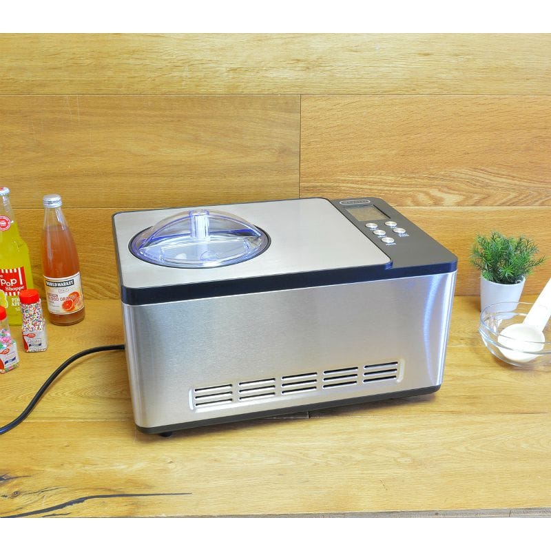 アイスクリームメーカー コンプレッサー内蔵 2.0L Whynter ICM-200LS Stainless Steel Ice Cream Maker