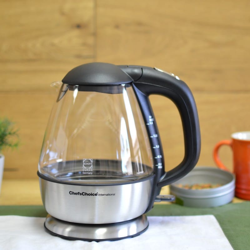 VFtY`CX KXdCPg 1.5L Chef's Choice 680 Cordless Electric Glass Kettle Ɠd