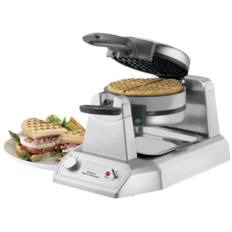 業務品質 ダブルワッフルメーカー Waring WWD200 Non-Stick Double Waffle Maker